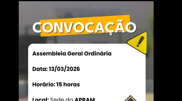 APRAM CONVOCA ASSOCIADOS PARA ASSEMBLEIA GERAL ORDINÁRIA